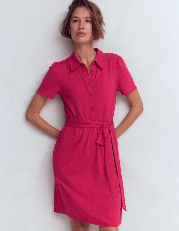 Patti Short Jersey Shirt Dress Sweet Cherry Patti Short Jersey Shirt Dress Sweet Cherry