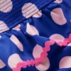 Peplum Smocked Swimsuit Bright Blue Polka Dot Peplum Smocked Swimsuit Bright Blue Polka Dot