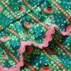Peplum Smocked Swimsuit Green Vine Floral Peplum Smocked Swimsuit Green Vine Floral