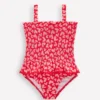 Peplum Smocked Swimsuit Rockabilly Red Collage Hearts Peplum Smocked Swimsuit Rockabilly Red Collage Hearts