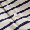 Piqué Polo Shirt Ivory/College Navy