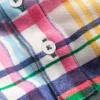 Piqué Polo Shirt Ivory, Pink & Green Madras Piqué Polo Shirt Ivory, Pink & Green Madras