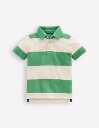 Piqué Polo Shirt MING GREEN / COCONUT MILK