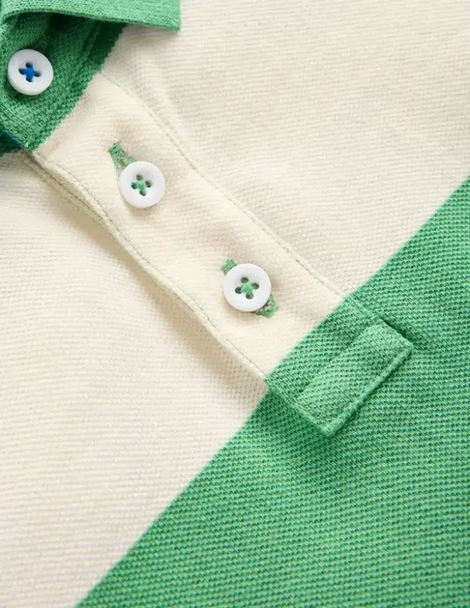 Piqué Polo Shirt MING GREEN / COCONUT MILK Piqué Polo Shirt MING GREEN / COCONUT MILK
