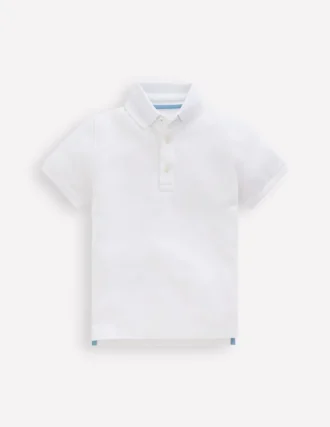 Piqué Polo Shirt White