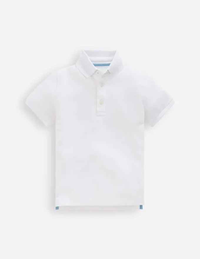 Piqué Polo Shirt White