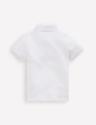 Piqué Polo Shirt White