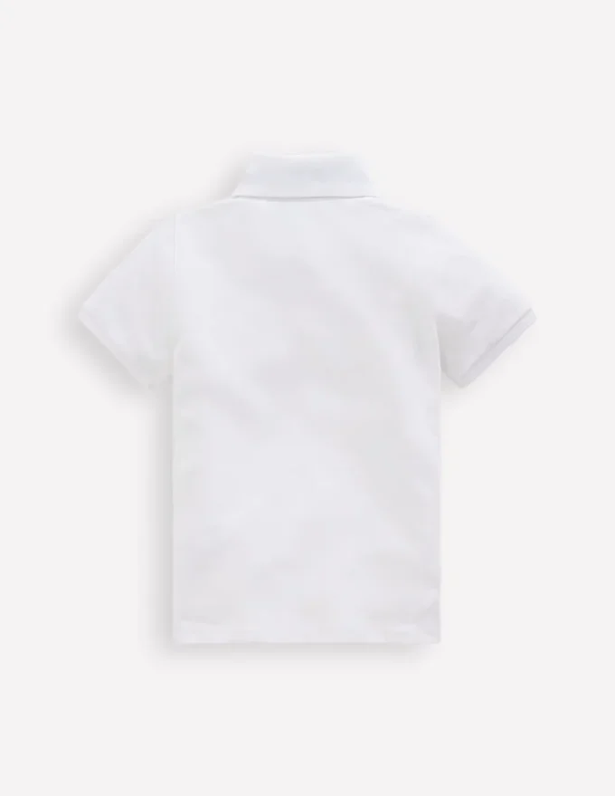 Piqué Polo Shirt White