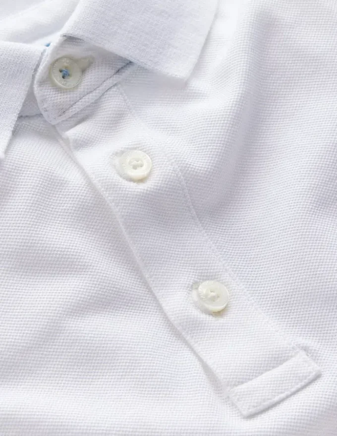 Piqué Polo Shirt White