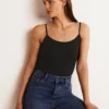 Plain Cami Top Black