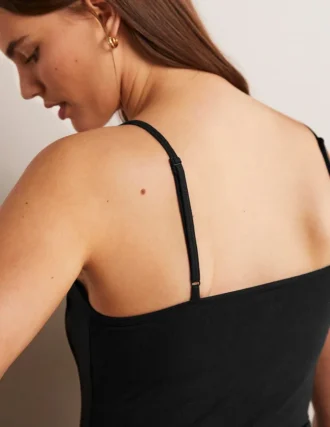 Plain Cami Top Black