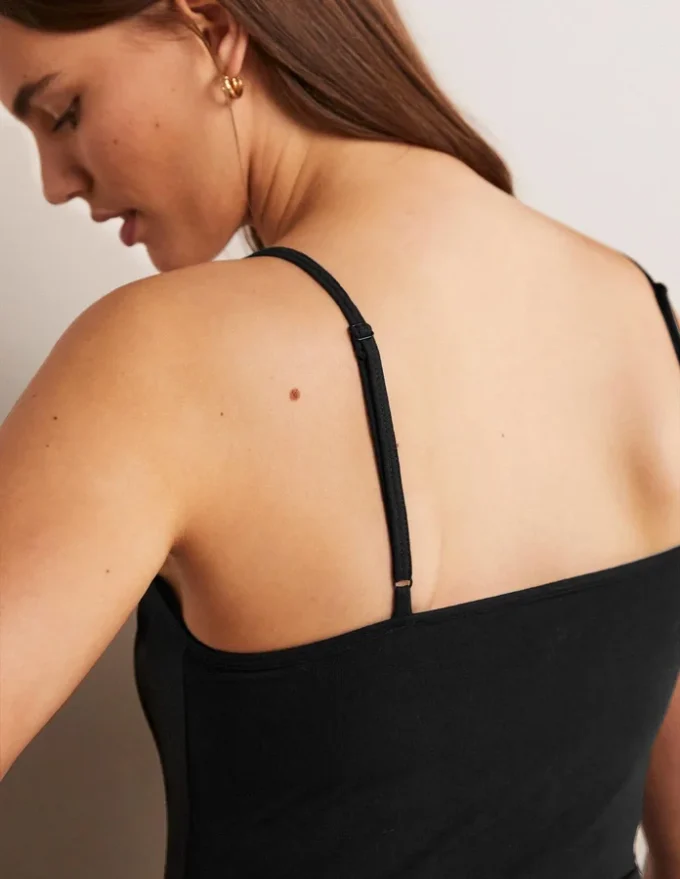 Plain Cami Top Black