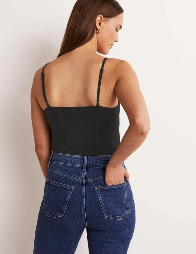 Plain Cami Top Black