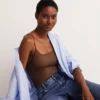 Plain Cami Top Deep Brown