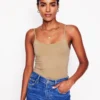 Plain Cami Top Medium Beige
