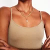 Plain Cami Top Medium Beige