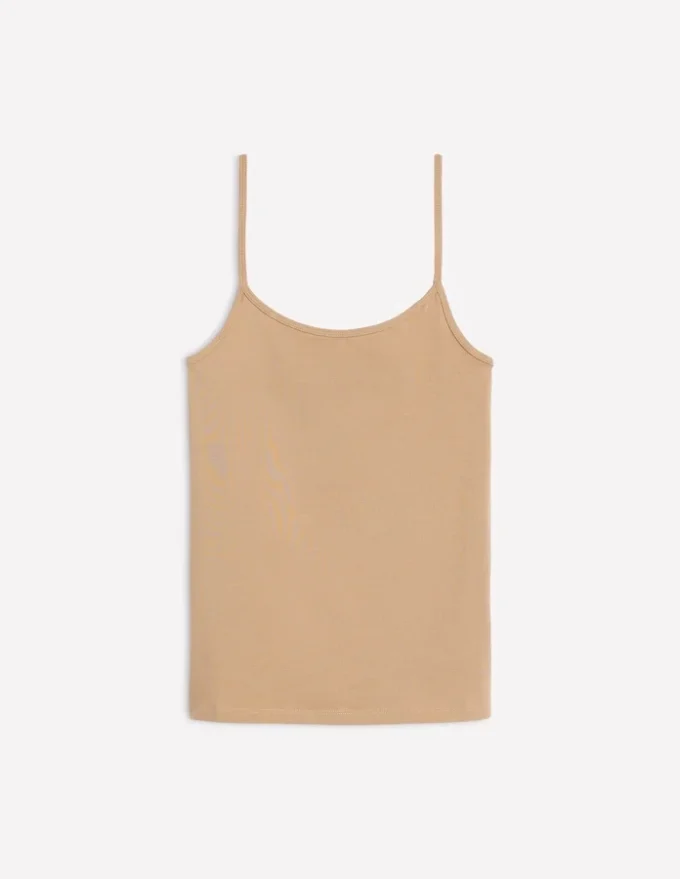 Plain Cami Top Medium Beige