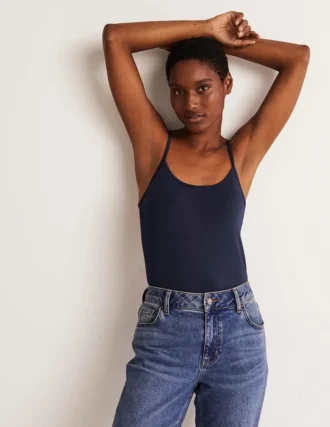 Plain Cami Top Navy
