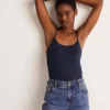 Plain Cami Top Navy