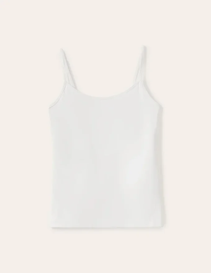 Plain Cami Top White