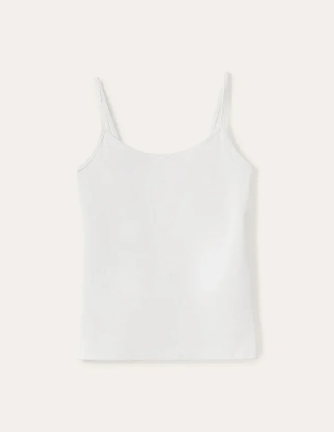Plain Cami Top White