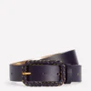 Plait Hardware Belt Navy Plait Hardware Belt Navy