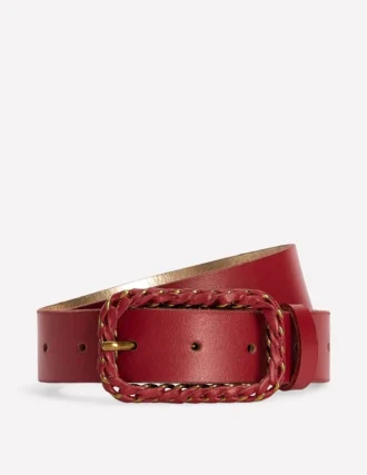 Plait Hardware Belt Pomegranate