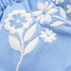 Plaited Strap Embroidered Tank Forget Me Not Blue Plaited Strap Embroidered Tank Forget Me Not Blue