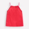 Plaited Strap Embroidered Tank Spicy Red Plaited Strap Embroidered Tank Spicy Red