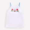 Plaited Strap Embroidered Tank White Embroidery Plaited Strap Embroidered Tank White Embroidery