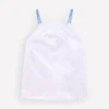 Plaited Strap Embroidered Tank White Embroidery Plaited Strap Embroidered Tank White Embroidery