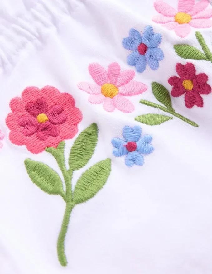Plaited Strap Embroidered Tank White Embroidery Plaited Strap Embroidered Tank White Embroidery