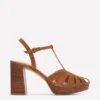 Platform Cage Sandals Tan Platform Cage Sandals Tan