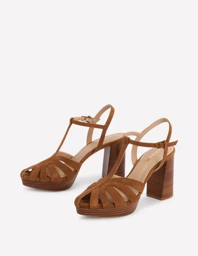Platform Cage Sandals Tan Platform Cage Sandals Tan