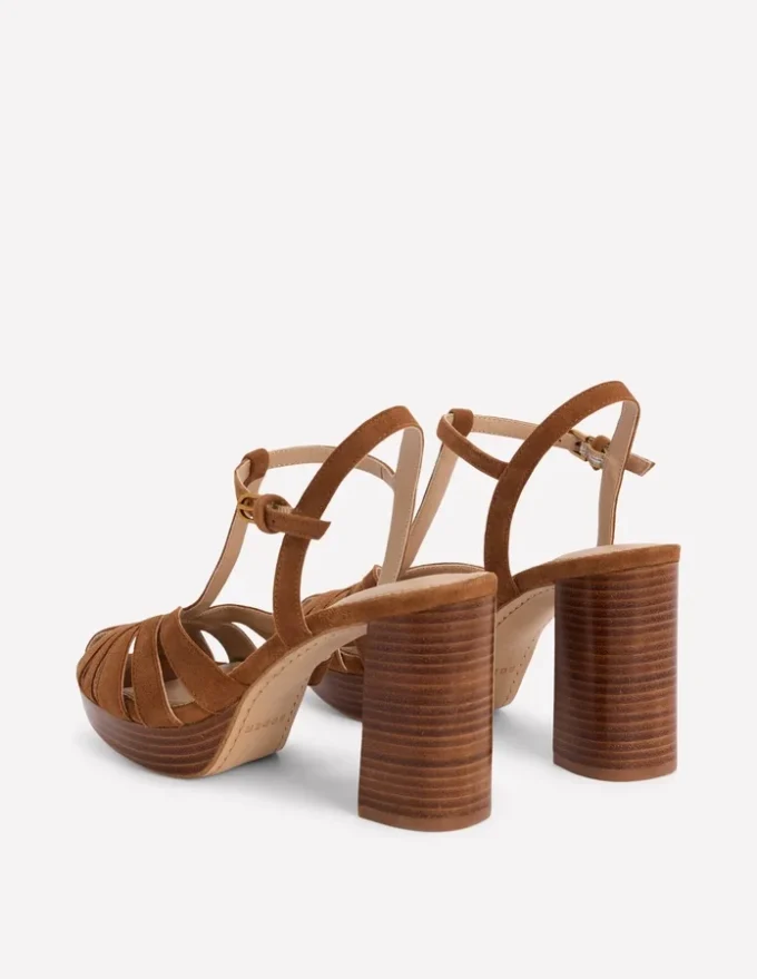 Platform Cage Sandals Tan Platform Cage Sandals Tan