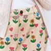 Pleat Jeans Ivory Sunflower Garden Pleat Jeans Ivory Sunflower Garden