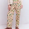Pleat Jeans Ivory Sunflower Garden Pleat Jeans Ivory Sunflower Garden