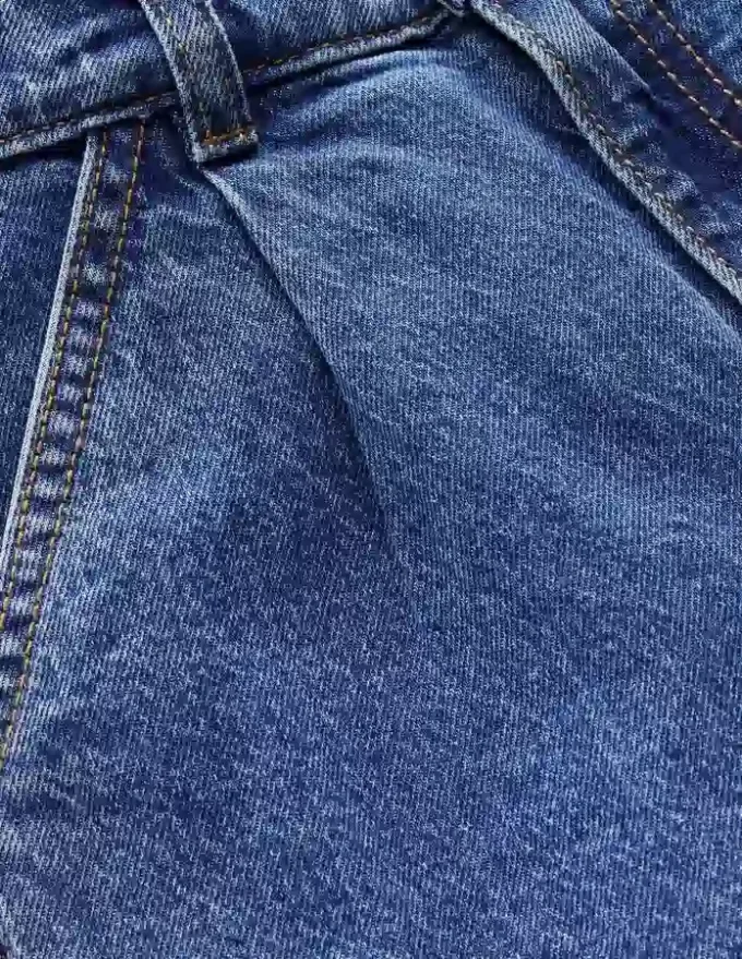 Pleat Jeans Mid Vintage Denim