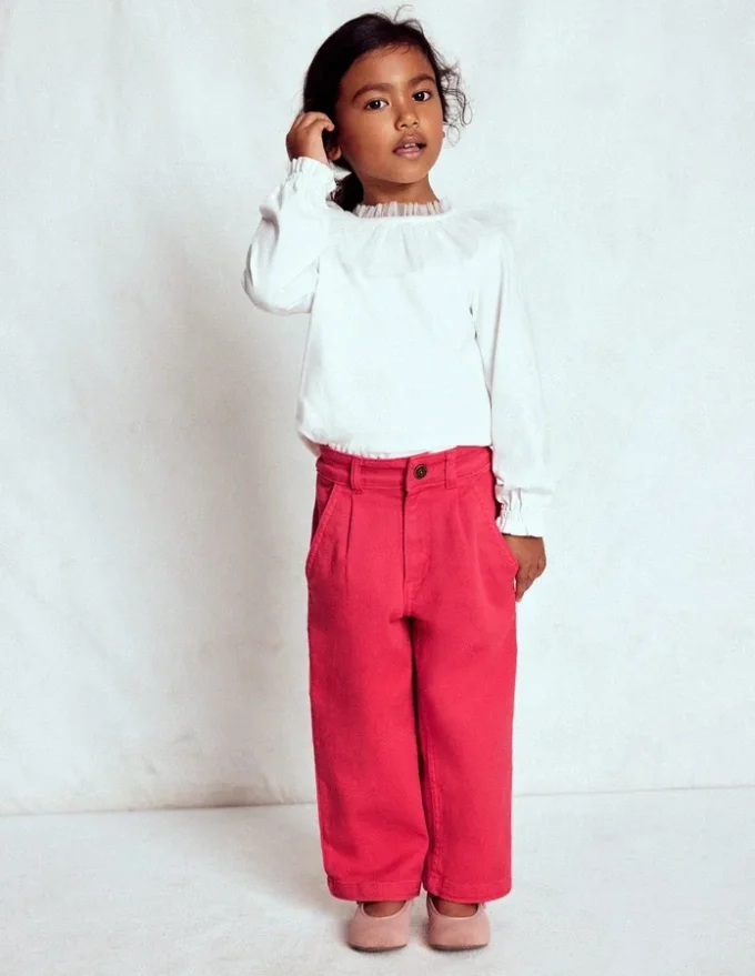 Pleat Jeans Raspberry Pink Pleat Jeans Raspberry Pink