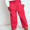 Pleat Jeans Raspberry Pink Pleat Jeans Raspberry Pink