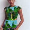 Pleat Ruffle Maxi Dress Multi, Garden Path Pleat Ruffle Maxi Dress Multi, Garden Path