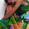 Pleat Ruffle Maxi Dress Multi, Garden Path Pleat Ruffle Maxi Dress Multi, Garden Path
