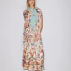 Pleat V-neck Dress Multi Meadow Flowers Pleat V-neck Dress Multi Meadow Flowers