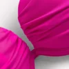 Pleated Cup Bikini Top Bright Fuchsia