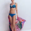 Pleated Cup Bikini Top Oceanside
