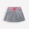 Pleated Jersey Skort Blue Cherries Pleated Jersey Skort Blue Cherries