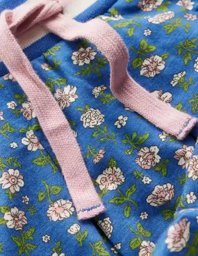 Pleated Jersey Skort Bluejay Garden Flower Pleated Jersey Skort Bluejay Garden Flower