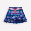 Pleated Jersey Skort Navy Rainbow Stripe Pleated Jersey Skort Navy Rainbow Stripe