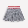 Pleated Jersey Skort Navy Stripe Pleated Jersey Skort Navy Stripe