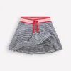 Pleated Jersey Skort Navy Stripe Pleated Jersey Skort Navy Stripe